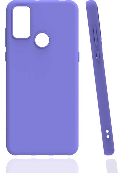 Tcl 20E Kılıf Tcmk Biye Silikon-Lila