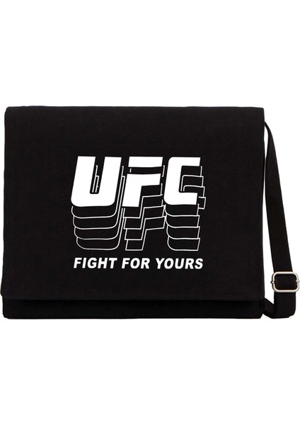 Ufc Fg Siyah Kanvas Postacı Çantası