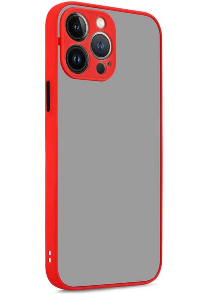iPhone 13 Pro Max Kılıf Tcmk Hux Kapak-Kırmızı