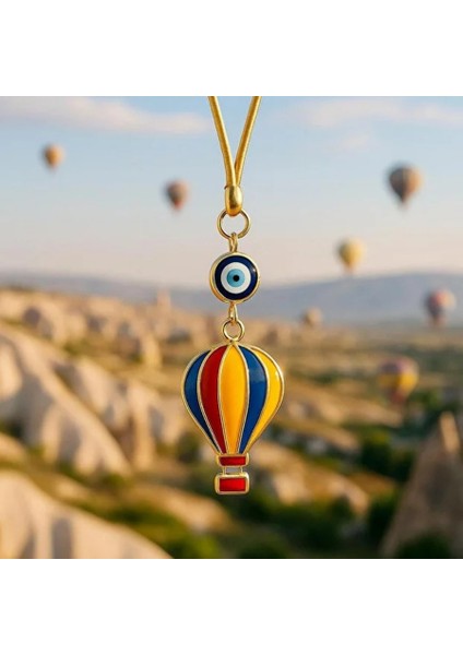 Nazar Boncuklu Renkli Balon Tasarımlı Araba Dikiz Ayna Süsü