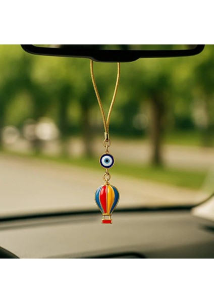 Nazar Boncuklu Renkli Balon Tasarımlı Araba Dikiz Ayna Süsü fiyatları