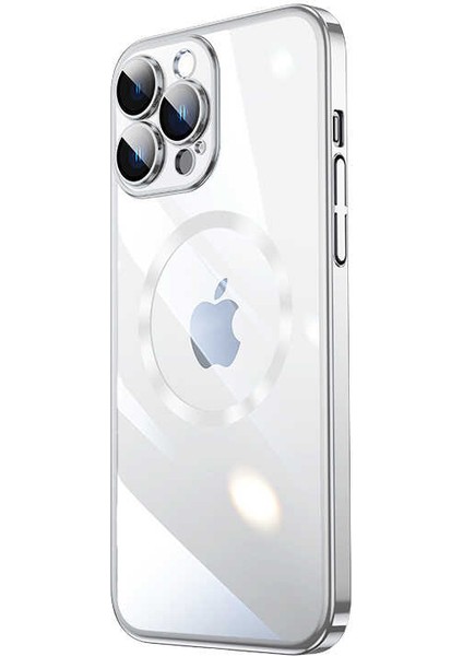 iPhone 13 Pro Max Uyumlu Wireless Şarj Özellikli Sert Pc Tcmk Riksos Magsafe Kapak-Koyu Yeşil fiyatları