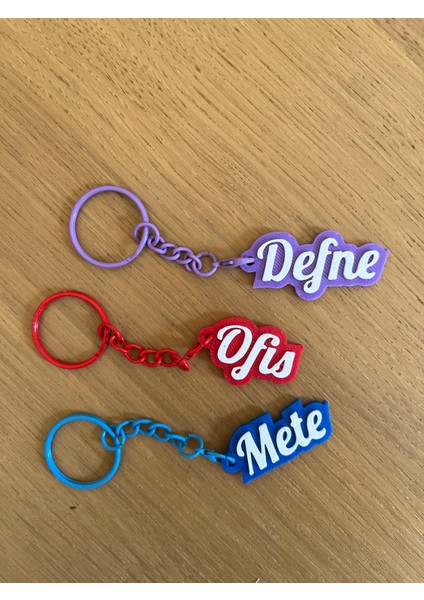 Özel Tasarım Isim Yazılı Anahtarlık | Ev – Ofis – Araba Için Kişiye Özel Hediye