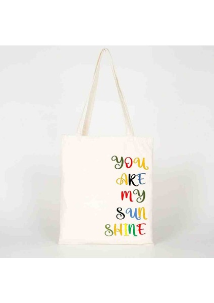 Yazılı Canvas Çanta