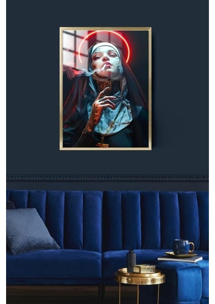 Savaşçı Prenses Tasarım Çerçeveli Metal Poster Tablo