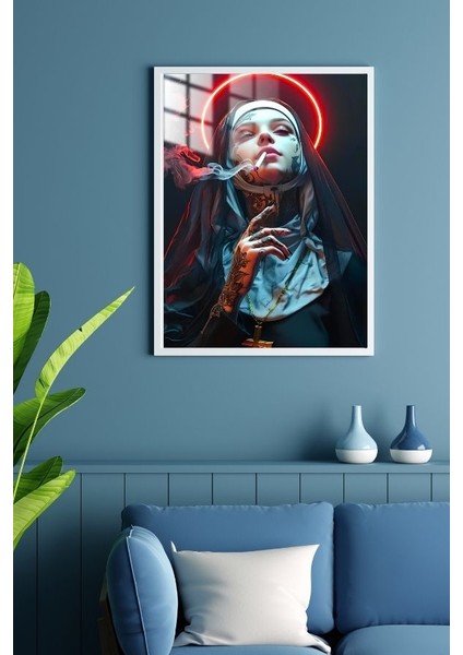 Savaşçı Prenses Tasarım Çerçeveli Metal Poster Tablo fiyatları