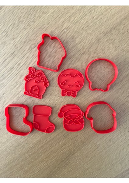 Yılbaşı Kurabiye Kalıbı Seti | Ev, Çorap, Noel Baba, Gingerbread – 4’lü Yılbaşı Seti fiyatları