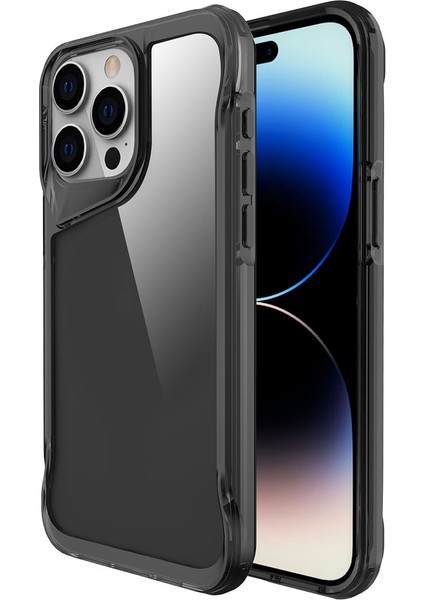 iPhone 15 Pro Uyumlu Tcmk T-Max Kapak-Koyu Gri