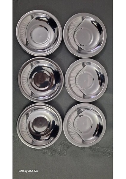 Çay Tabağı Metal ve Çay Kaşığı