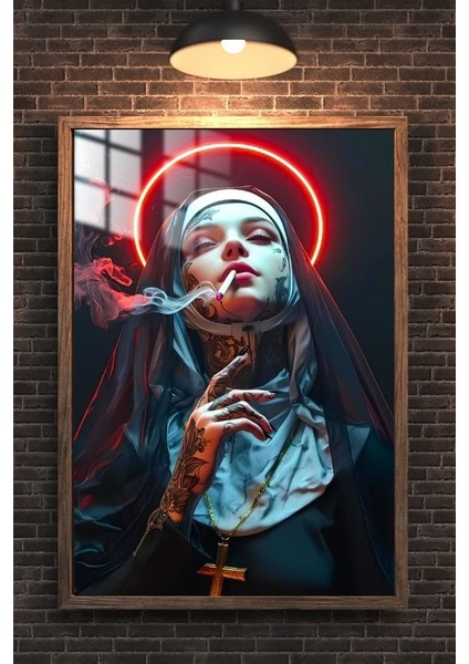 Savaşçı Prenses Tasarım Çerçeveli Metal Poster Tablo modelleri