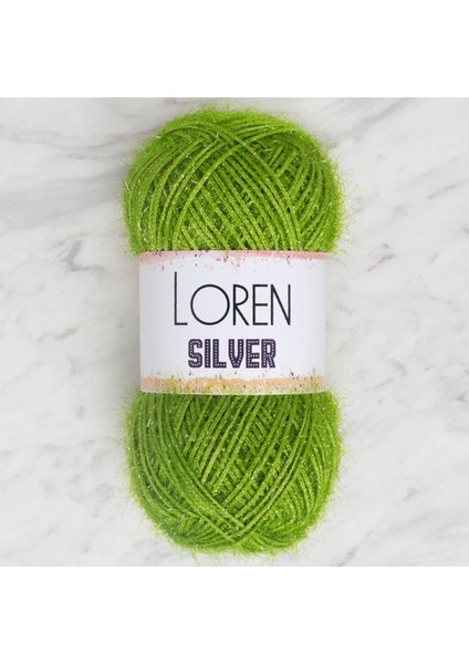 Loren Silver Yeşil El Örgü Ipi - RS0047 - 34099