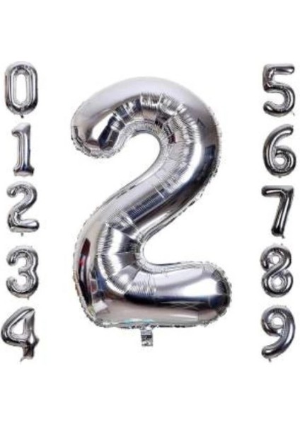 - Gümüş Rengi Folyo Rakam Balon 1 Metre fiyatları