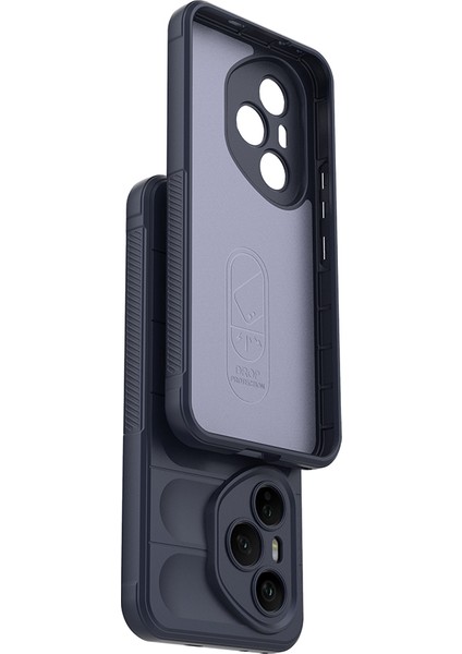 Honor 400 Pro Kılıf Esnek Tpu Oyuklu Arka Yüzey Tasarımlı Tcmk Etnik Silikon Kapak - Siyah