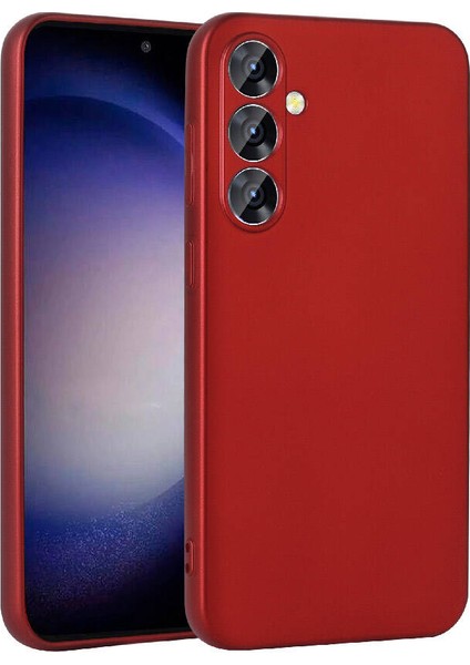 Galaxy S24 Plus Kılıf Tcmk Premier Silikon Kapak-Kırmızı