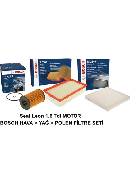 Filtre Seti 1.6 Tdi Seat Leon 2013 > 2019