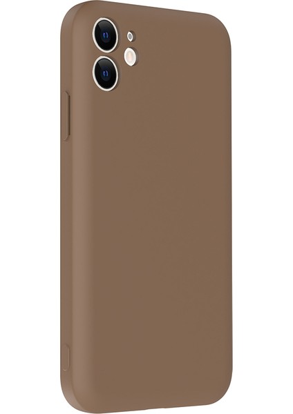 iPhone 11 Kılıf Kamera Korumalı Kartlık Hazneli Tcmk Vitra Kapak - Kahverengi indirimleri