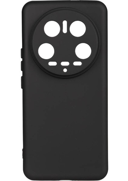 Xiaomi Mi 14 Ultra Kılıf Tcmk Biye Silikon-Siyah