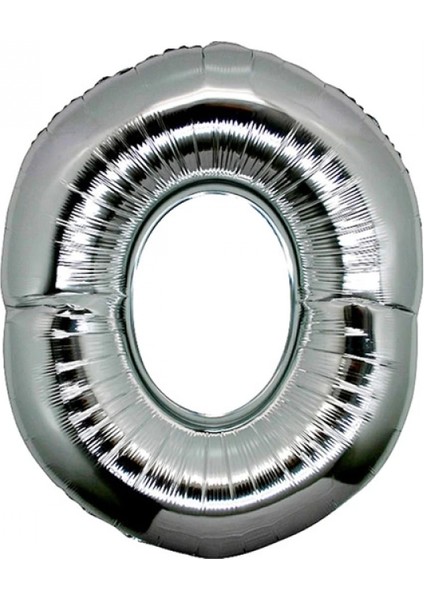- Gümüş Rengi Folyo Harf Balon 1 Metre