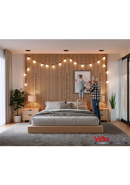 Eko -Mix Keçeli Akustik Ahşap Paneli – Safir Meşe (50X240CM). fırsatları