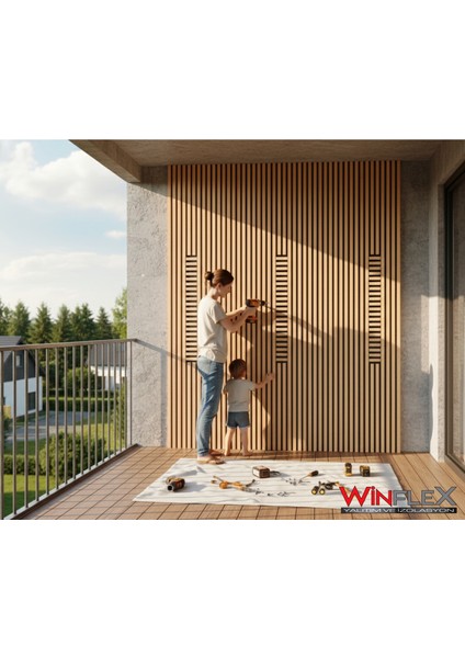 Eko -Mix Keçeli Akustik Ahşap Paneli – Safir Meşe (50X240CM). indirimleri