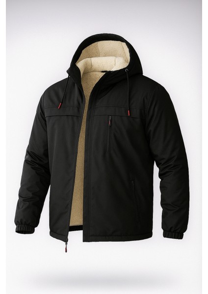 Erkek Çıkarılabilir Kapüşonlu Içi Kürklü Su Geçirmez Erkek Mont Ceket fiyatları