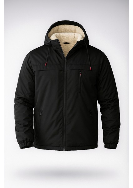 Erkek Çıkarılabilir Kapüşonlu Içi Kürklü Su Geçirmez Erkek Mont Ceket modelleri