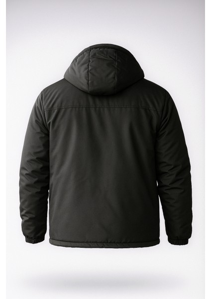 Erkek Çıkarılabilir Kapüşonlu Içi Kürklü Su Geçirmez Erkek Mont Ceket fırsatları