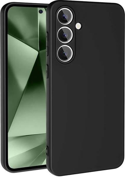 Galaxy S24 Fe Kılıf Tcmk Mara Lansman Kapak-Siyah-Siyah