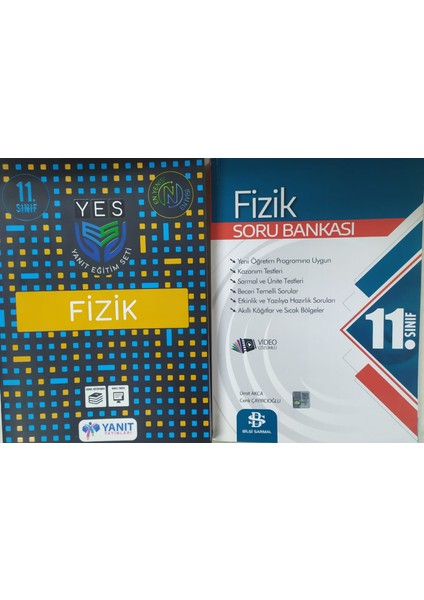 Yanıt Yayınları 11.sınıf Yes Serisi Fizik+Bilgi Sarmal Fizik Soru Bankası