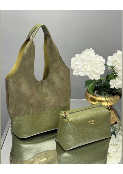 Guse Kadın Onuz Çantası Gerçek Süet Deri