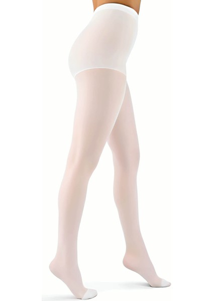 Beyaz Külotlu Çorap 20 Den - Beyaz - M