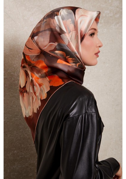 Kızıl Kahve Levidor Twill Ipek Eşarp 44 fiyatları