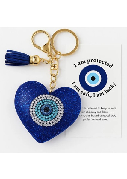 Kalp Nazar Boncuğu Anahtarlık – Şans ve Koruma Sembolü fırsatları