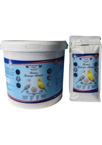 Bianco Kanarya 5 Kg(Kova) - Beautiful Food Kuş Maması
