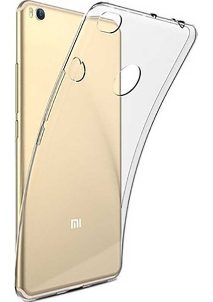 Xiaomi Mi Max 2 Kılıf Tcmk Süper Silikon Kapak-Renksiz