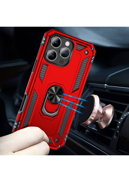 Apple iPhone 16 Pro Max Kılıf Tcmk Vega Kapak-Kırmızı indirimleri