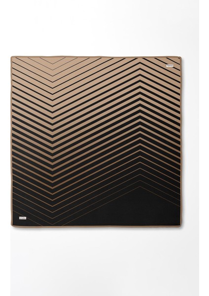 Siyah Camel Levidor Twill Ipek Eşarp 42 modelleri