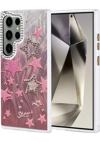 Ieg Samsung Galaxy S23 Ultra Kılıf Blade Aynalı Desenli Kapak - Desen 7