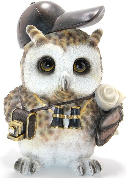 Steampunk Polyester Baykuş Figürü Model 2