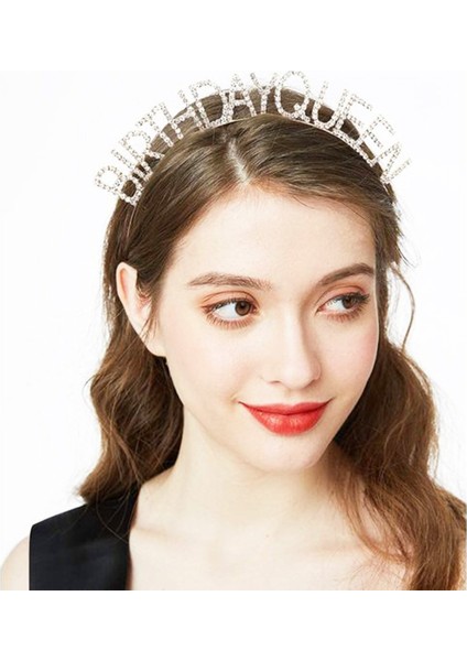 Birthday Queen Yazılı Kraliçe Taç indirimleri