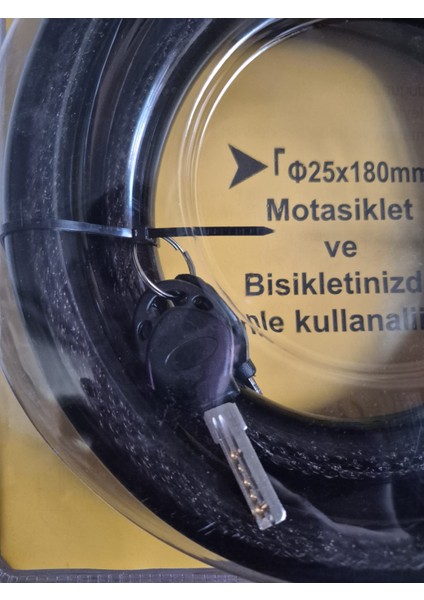 MTD-326 Çelik Kalın Motosiklet ve Bisiklet Kilidi Φ25X180MM – Anahtarlı Güvenlik Kilidi fiyatları