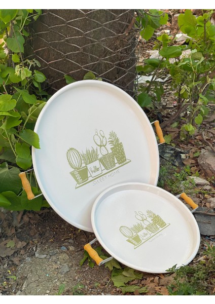 Ikili Yuvarlak Sunum Tepsisi Seti fiyatları