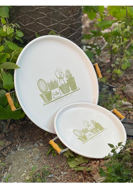 Ikili Yuvarlak Sunum Tepsisi Seti modelleri