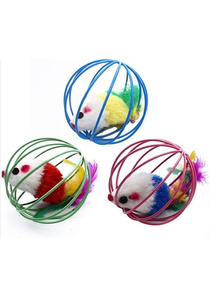Kafeslı Farelı Kedı Köpek Oyun Topu fırsatları