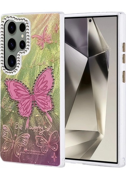 Ieg Samsung Galaxy S24 Ultra Kılıf Blade Aynalı Desenli Kapak - Desen 5