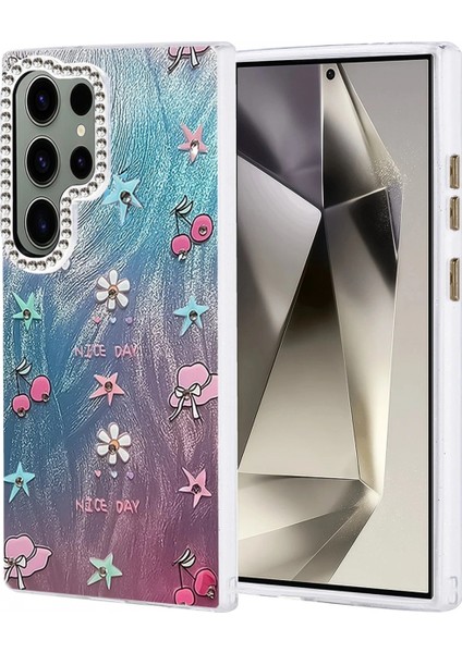 Ieg Samsung Galaxy S23 Ultra Kılıf Blade Aynalı Desenli Kapak - Desen 4