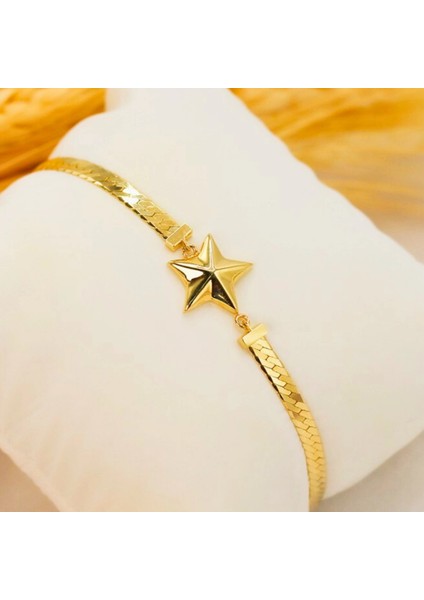 14 Ayar Altın Yıldız Zincir Bileklik fiyatları