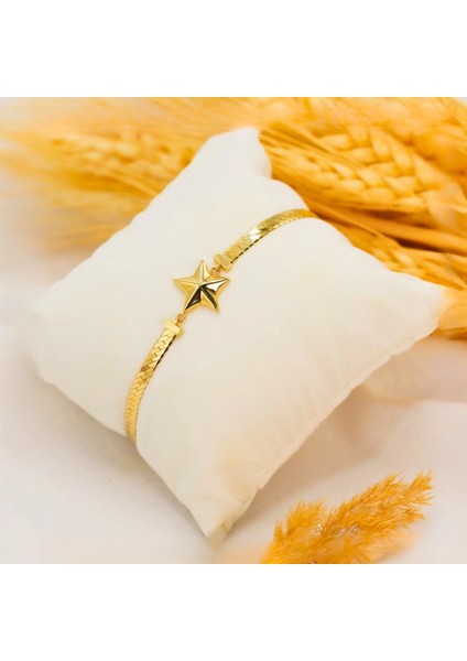 14 Ayar Altın Yıldız Zincir Bileklik indirimleri