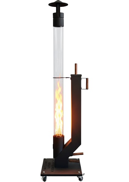 Tekerlekli Füze Pelet Soba