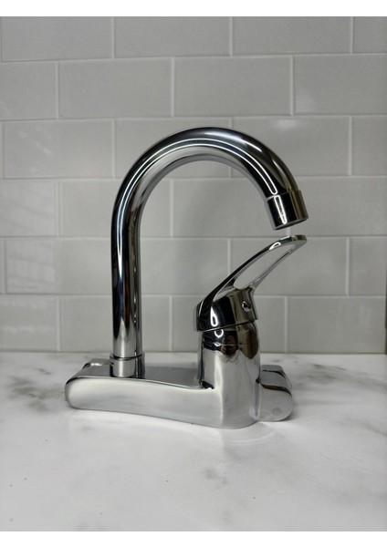 Krom Duvardan Yandan Aplik Bataryası Baston Borulu